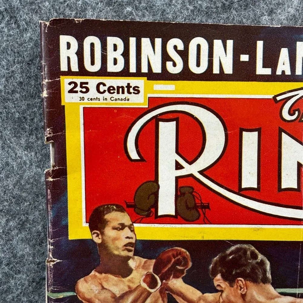 The Ring Magazine April‎ 1951 Robinson-LaMotta Feud Vintage Boxing Collectible